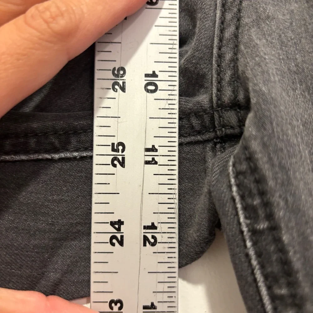 Free People High Rise Skinny Jeans Faded Black Denim Size 28 OB61855-16515125